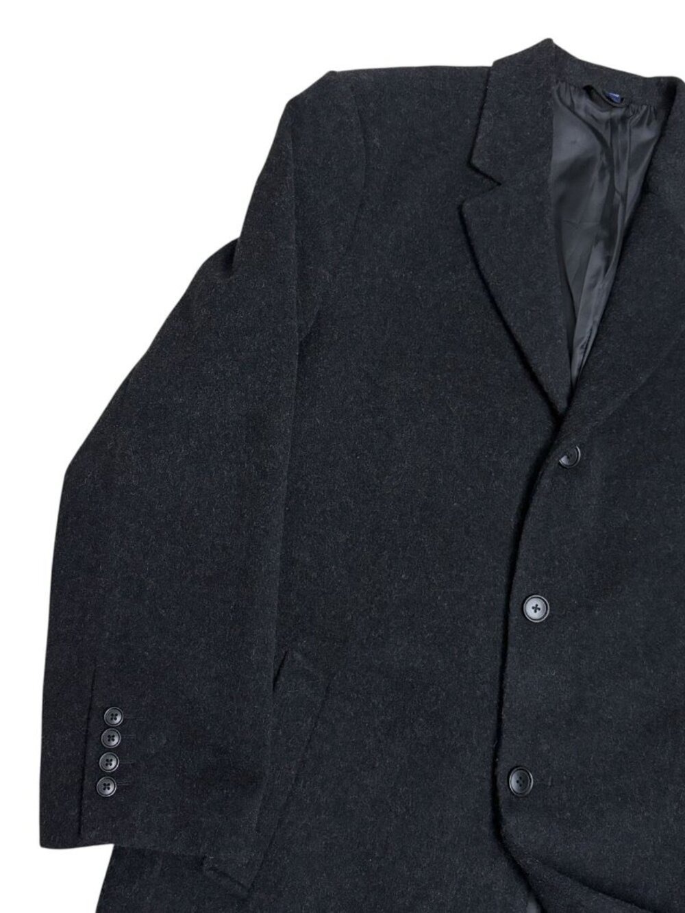 Hickey Freeman Cashmere Blend PeaCoat Luxury Winter Business Casual Mens 2XL 48R - Picture 6 of 9